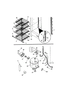 System parts for Kenmore Freezer 253.20402002 (25320402002, 253 20402002) from AppliancePartsPros.com