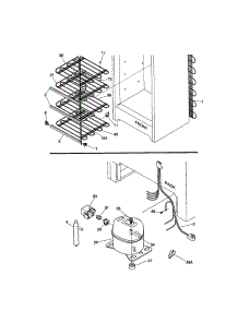 System parts for Kenmore Freezer 253.20911001 (25320911001, 253 20911001) from AppliancePartsPros.com