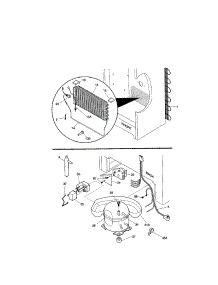 System parts for Kenmore Freezer 253.21021101 (25321021101, 253 21021101) from AppliancePartsPros.com