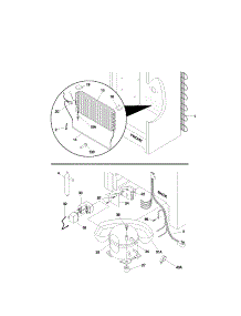 System parts for Kenmore Freezer 253.21021103 (25321021103, 253 21021103) from AppliancePartsPros.com