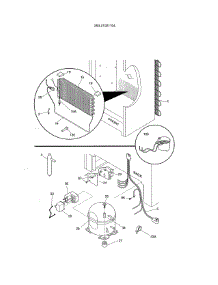 System parts for Kenmore Freestanding Freezer 253.21021104 (25321021104, 253 21021104) from AppliancePartsPros.com