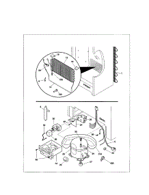 System parts for Kenmore Freezer 253.21041100 (25321041100, 253 21041100) from AppliancePartsPros.com