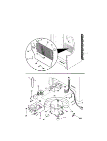 System parts for Kenmore Freezer 253.21041101 (25321041101, 253 21041101) from AppliancePartsPros.com