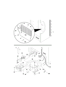 System parts for Kenmore Freezer 253.21041103 (25321041103, 253 21041103) from AppliancePartsPros.com
