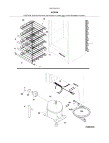 System parts for Kenmore Freestanding Freezer 253.21042413 (25321042413, 253 21042413) from AppliancePartsPros.com