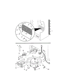 System parts for Kenmore Freezer 253.21082101 (25321082101, 253 21082101) from AppliancePartsPros.com