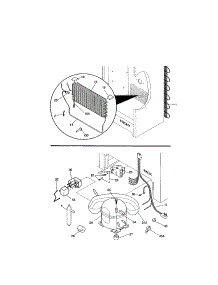System parts for Kenmore Freezer 253.21101100 (25321101100, 253 21101100) from AppliancePartsPros.com