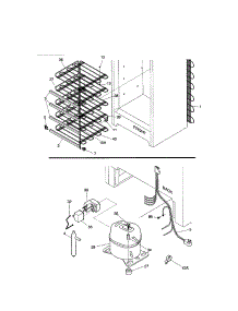 System parts for Kenmore Freezer 253.21111101 (25321111101, 253 21111101) from AppliancePartsPros.com