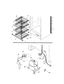 System parts for Kenmore Freezer 253.21201100 (25321201100, 253 21201100) from AppliancePartsPros.com
