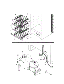 System parts for Kenmore Refrigerator 253.21201101 (25321201101, 253 21201101) from AppliancePartsPros.com