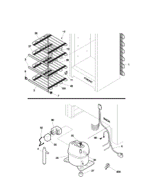 System parts for Kenmore Freezer 253.21201102 (25321201102, 253 21201102) from AppliancePartsPros.com