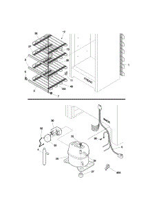 System parts for Kenmore Freezer 253.21211101 (25321211101, 253 21211101) from AppliancePartsPros.com