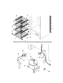 System parts for Kenmore Freezer 253.21401100 (25321401100, 253 21401100) from AppliancePartsPros.com