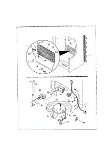 System parts for Kenmore Freezer 253.21421100 (25321421100, 253 21421100) from AppliancePartsPros.com
