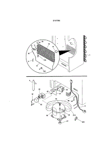 System parts for Kenmore Freezer 253.21721100 (25321721100, 253 21721100) from AppliancePartsPros.com