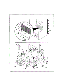 System parts for Kenmore Freezer 253.21741100 (25321741100, 253 21741100) from AppliancePartsPros.com