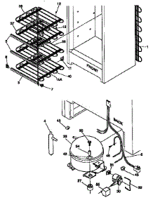 Unit Parts parts for Kenmore Freezer 253.9264110 (2539264110, 253 9264110) from AppliancePartsPros.com