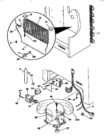 System parts for Kenmore Freezer 253.9264211 (2539264211, 253 9264211) from AppliancePartsPros.com