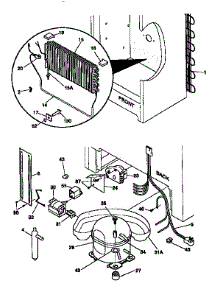System parts for Kenmore Freezer 253.9266210 (2539266210, 253 9266210) from AppliancePartsPros.com