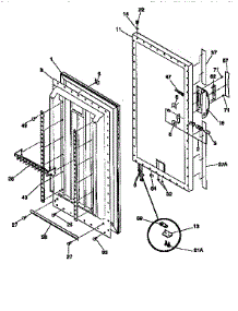 Door parts for Kenmore Freezer 253.9266410 (2539266410, 253 9266410) from AppliancePartsPros.com