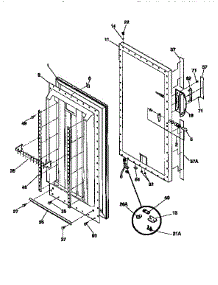 Door parts for Kenmore Freezer 253.9266411 (2539266411, 253 9266411) from AppliancePartsPros.com