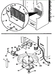 System parts for Kenmore Freezer 253.9276010 (2539276010, 253 9276010) from AppliancePartsPros.com