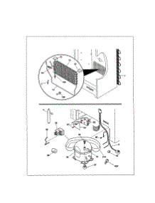 System parts for Kenmore Freezer 253.9280214 (2539280214, 253 9280214) from AppliancePartsPros.com