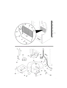 System parts for Kenmore Freestanding Freezer 253.9280414 (2539280414, 253 9280414) from AppliancePartsPros.com