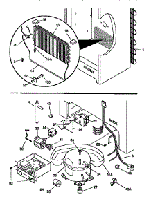 System parts for Kenmore Freezer 253.9280810 (2539280810, 253 9280810) from AppliancePartsPros.com