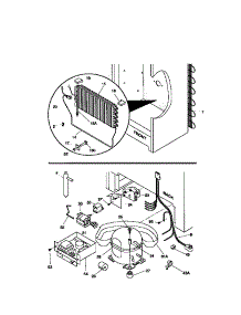 System parts for Kenmore Freezer 253.9280852 (2539280852, 253 9280852) from AppliancePartsPros.com