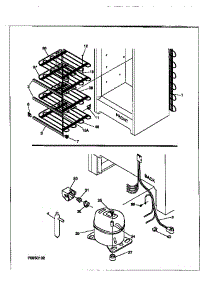 System parts for Kenmore Freezer 253.9284110 (2539284110, 253 9284110) from AppliancePartsPros.com