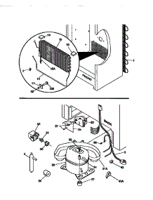 System parts for Kenmore Freezer 253.9284211 (2539284211, 253 9284211) from AppliancePartsPros.com