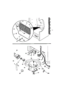 System parts for Kenmore Freezer 253.9284212 (2539284212, 253 9284212) from AppliancePartsPros.com