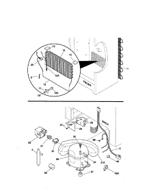 System parts for Kenmore Freezer 253.9284213 (2539284213, 253 9284213) from AppliancePartsPros.com