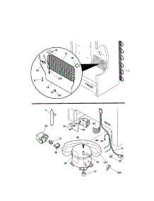 System parts for Kenmore Freezer 253.9284215 (2539284215, 253 9284215) from AppliancePartsPros.com