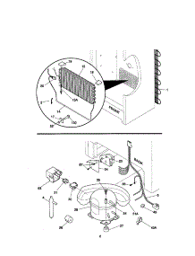 System parts for Kenmore Freezer 253.9287213 (2539287213, 253 9287213) from AppliancePartsPros.com