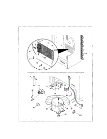 System parts for Kenmore Freezer 253.9287215 (2539287215, 253 9287215) from AppliancePartsPros.com
