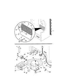 System parts for Kenmore Freezer 253.9287413 (2539287413, 253 9287413) from AppliancePartsPros.com