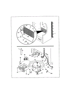 System parts for Kenmore Freezer 253.9287414 (2539287414, 253 9287414) from AppliancePartsPros.com