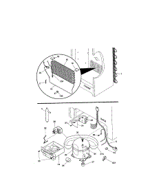 System parts for Kenmore Freezer 253.9287415 (2539287415, 253 9287415) from AppliancePartsPros.com