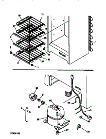 System parts for Kenmore Freezer 253.9289110 (2539289110, 253 9289110) from AppliancePartsPros.com