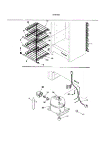 System parts for Kenmore Freezer 253.9289112 (2539289112, 253 9289112) from AppliancePartsPros.com