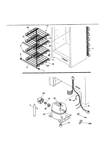 System parts for Kenmore Freezer 253.9289114 (2539289114, 253 9289114) from AppliancePartsPros.com