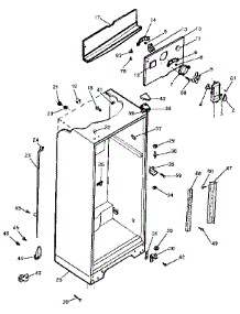 Cabinet parts for Kenmore Refrigerator 253.9301262 (2539301262, 253 9301262) from AppliancePartsPros.com