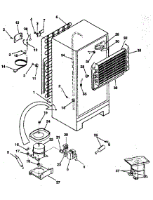 Unit parts for Kenmore Refrigerator 253.9301790 (2539301790, 253 9301790) from AppliancePartsPros.com