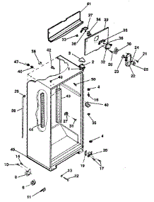 Cabinet parts for Kenmore Refrigerator 253.9301791 (2539301791, 253 9301791) from AppliancePartsPros.com