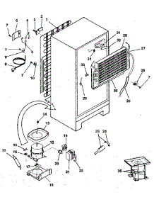 Unit parts for Kenmore Refrigerator 253.9302390 (2539302390, 253 9302390) from AppliancePartsPros.com