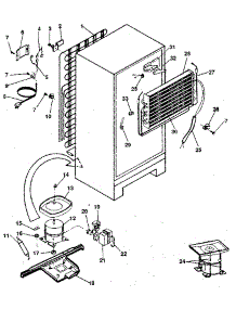 Unit parts for Kenmore Refrigerator 253.9305080 (2539305080, 253 9305080) from AppliancePartsPros.com