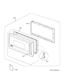 Door Parts parts for Kenmore Microwave 363.63672200 (36363672200, 363 63672200) from AppliancePartsPros.com