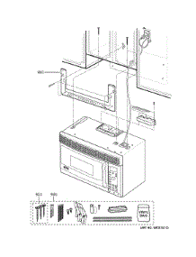 Installation Parts parts for Kenmore Microwave 363.63703600 (36363703600, 363 63703600) from AppliancePartsPros.com